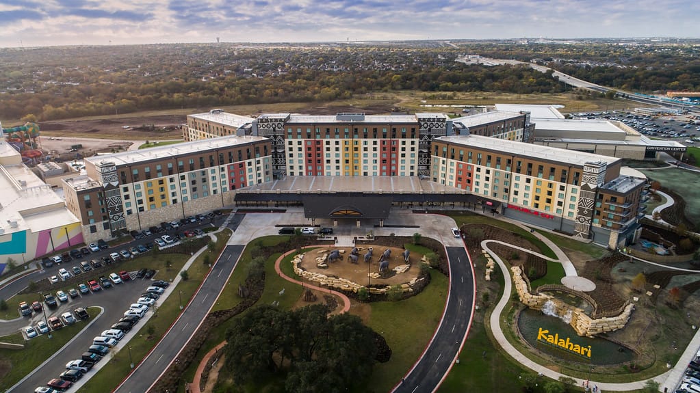 Aerial view of Kalahari Resorts & Conventions, Round Rock