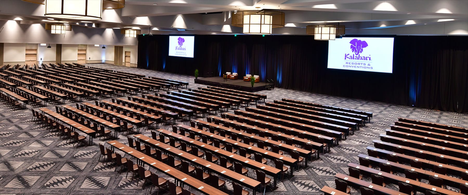 The convention floor at the Kalahari